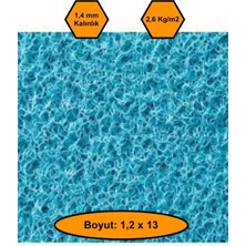 Turkuaz Kıvırcık Plastik Paspas, Dış Mekan Için Paspas, 1,2X13