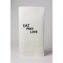 Poros Store Eat Pray Love Baskılı Peçete 20 Adet