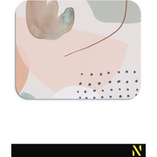 Nilizma Soyut Yaprak Desenli Renkli Ergonomik Mouse Pad - 23 cm x 19 cm - Kaydırmaz Taban Ev ve Ofis Kullanımı Fare Altlığı Mousepad