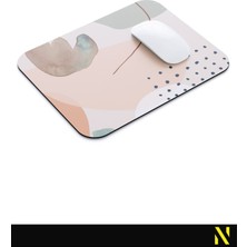 Nilizma Soyut Yaprak Desenli Renkli Ergonomik Mouse Pad - 23 cm x 19 cm - Kaydırmaz Taban Ev ve Ofis Kullanımı Fare Altlığı Mousepad