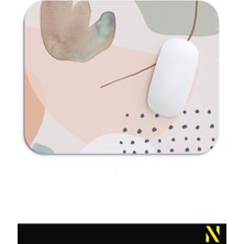 Nilizma Soyut Yaprak Desenli Renkli Ergonomik Mouse Pad - 23 cm x 19 cm - Kaydırmaz Taban Ev ve Ofis Kullanımı Fare Altlığı Mousepad
