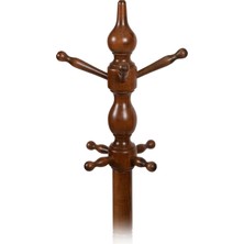 Ahşap Tornalı Askılık Ceviz