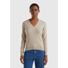 United Colors Of Benetton Kadın / Kız Bej Kazak (Model Kodu: 123A1002D4488 )