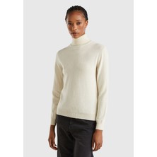 United Colors Of Benetton Kadın / Kız Krem Kazak (Model Kodu: 123A1002D2348 )