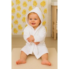 Ender Home CottonVerse Bebek & Çocuk Kapşonlu Bornoz – %100 Pamuk, Unisex