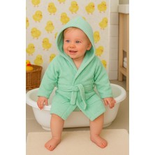 Ender Home CottonVerse Bebek & Çocuk Kapşonlu Bornoz – %100 Pamuk, Unisex