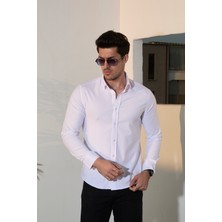 Jack Carısma Likralı Pamuklu Ferah Slim Fit Erkek Gömlek