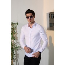 Jack Carısma Likralı Pamuklu Ferah Slim Fit Erkek Gömlek
