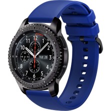 Tagomoon Samsung Gear S3 Frontier Uyumlu Kordon Yumuşak Dokulu Soft Renk Tokalı Silikon Kayış