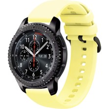 Tagomoon Samsung Gear S3 Frontier Uyumlu Kordon Yumuşak Dokulu Soft Renk Tokalı Silikon Kayış