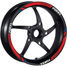 Honda M Power Kırmızı Forza Uyumlu 1 Set Jant Şeridi