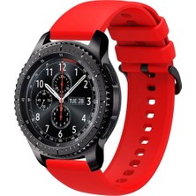 Tagomoon Samsung Gear S3 Frontier Uyumlu Kordon Yumuşak Dokulu Soft Renk Tokalı Silikon Kayış
