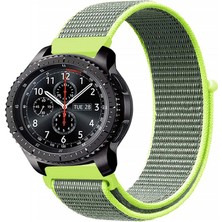 Tagomoon Samsung Gear S3 Frontier Akıllı Saat Uyumlu Spor Kumaş Desenli Cırt Cırtlı Kordon Kayış