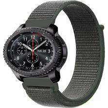 Tagomoon Samsung Gear S3 Frontier Akıllı Saat Uyumlu Spor Kumaş Desenli Cırt Cırtlı Kordon Kayış