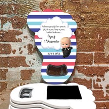 Otuz9 Reklam Ayak İzi Açacaklı Magnet (10 Adet) - Bebek - Doğum Günü - Baby Shower - Yeni Doğan - Mevlüt - Diş Buğdayı