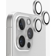 iPhone 16 Pro Magsafe Şeffaf Kılıf + Esd Cam Ekran Koruyucu + Kamera Lens Koruyucu (Beyaz