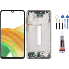 Yedcom Samsung A33 A336 5G Çıtalı Siyah Uyumlu Ekran Lcd Dokunmatik Tamir Seti Hediyeli