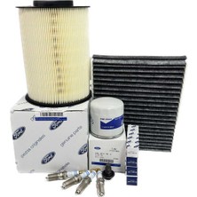 Ford Focus 3 1.6 Benzinli Filtre Bakım Seti 2011-2018 Hava+Yağ+Karbonlu Polen Filtresi+Buji Seti