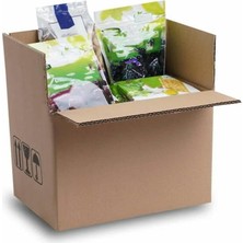 30X23X23 cm Esmer Çift Oluklu A-Box Taşıma Kolisi 100 Adet