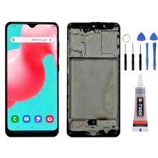 Yedcom Samsung A31 A315F Çıtalı Siyah Uyumlu Ekran Lcd Dokunmatik Tamir Seti Hediyeli