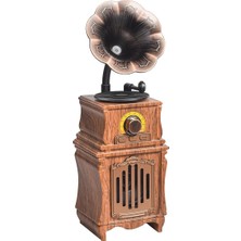 PG-AS31 | Retrogram | Nostaljik Gramofon Tasarımlı Bluetooth Hoparlör | Am/fm Radyo | USB – Tf Kart – Aux Destekli | 1800MAH Şarjlı
