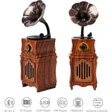 PG-AS31 | Retrogram | Nostaljik Gramofon Tasarımlı Bluetooth Hoparlör | Am/fm Radyo | USB – Tf Kart – Aux Destekli | 1800MAH Şarjlı