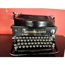 1940 Lar Alman Continental Silenta Camtuş Daktilo - Sorunsuz Çalışır Durumda