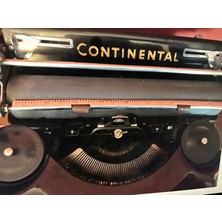 1940 Lar Alman Continental Silenta Camtuş Daktilo - Sorunsuz Çalışır Durumda