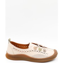 Venüs Kadın Hakiki Deri Günlük Ayakkabı VN13512Y Bej