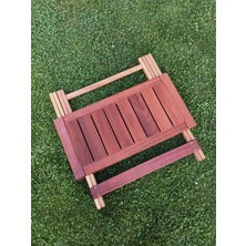 Birayse Ahşap 80X80  Iroko Mini Yemek Masası