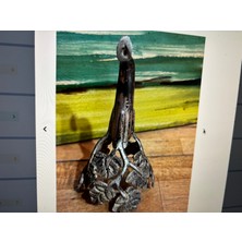 Osmanlı Dönemi Tuğralı Gümüş Gülabdan 19 cm Boyunda 222 Gram Ağırlığında
