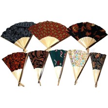 Bambu Bez Yelpaze Küçük 25 cm