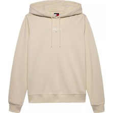 Kadın Regular Fit Kapüşonlu Logolu Sweatshirt - Açık Bej