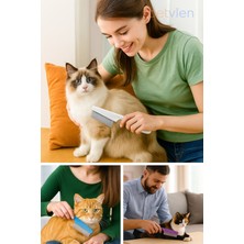 Saplı Bit Pire Tarağı - Kedi ve Köpek Için Bit Pire Temizleme Tarağı