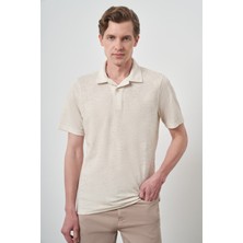  Erkek Kremrengi Trend Apaşi Yaka Kısa Kollu Gömlek