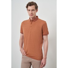  Erkek Kiremit Trend  Polo Yaka T-Shirt