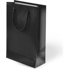 Siyah Karton Çanta 14X17CM Pakette 25 Ad.
