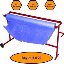 160 Micron Mavi Naylon Örtü, 6X29 Metre