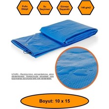 Ebatlı Branda, 10X15 Çadır 140 Gr/m2 Su Geçirmez Kamyon Saman Inşaat Gölgeeme Çadırı