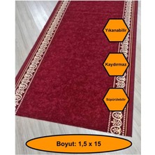 Desenli Kaydırmaz Yolluk Kilim Halı 1,5X15 Metre