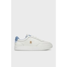 Tommy Hilfiger Logolu Deri Sneaker Ayakkabı Bayan Ayakkabı FW0FW08680 0gb