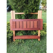 Birayse Ahşap 60X80 Iroko Mini Yemek Masası