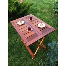 Birayse Ahşap 60X80 Iroko Mini Yemek Masası