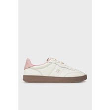 Tommy Hilfiger Logolu Deri Sneaker Ayakkabı Bayan Ayakkabı FW0FW08755 Tqn