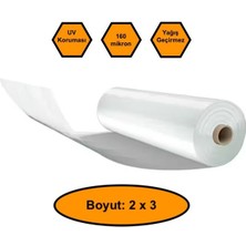 160 Micron Naylon Örtü, Şeffaf Su Geçirmez Naylon, 2x3 Metre