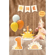 Hey Parti Güneş Temalı 1 Yaş Doğum Günü Parti Seti