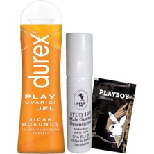 Durex Play Sıcak Dokunuş Bay Bayan Uyarıcılı Jel 100 ml + STUD100 Geciktiricisprey + Hediye
