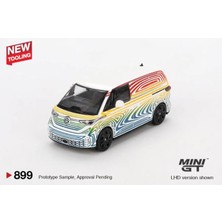 Mini Gt 899 Volkswagen Id. Buzz Prototype "rainbow" 1/64 Model Araba