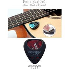 Arpeggio Arte 7’li Kırmızı Gitar ve Ukulele Pena Seti + Pena Taşıma Kutusu | Selüloid Pena (0,71MM)
