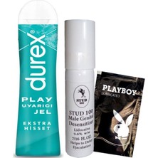 Durex Play Ekstra Hisset Bay Bayan Uyarıcılı Jel 50 ml + STUD100 Stopsprey + Hediye
